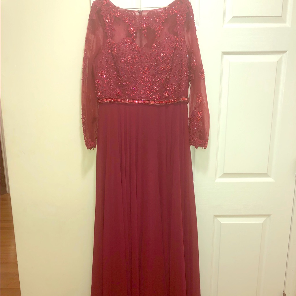 Long Sleeve Floor Length Dress